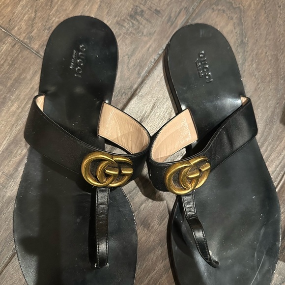 Gucci Leather thong sandal with Double G in size 41 - Picture 11 of 13